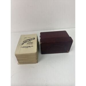 Antique Flinch Card Game 1913 Original Box Complete Cards without Instructions.